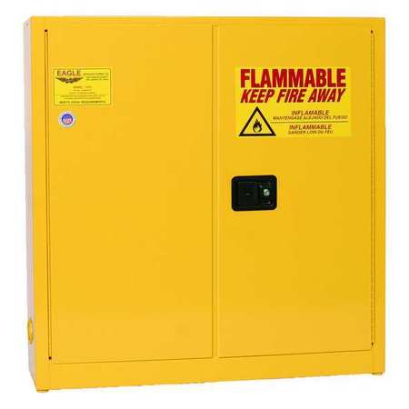 EAGLE MFG Flammable Liquid Safety Cabinet, Yellow 1976X