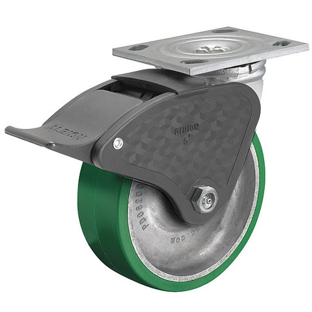 ALBION 5" X 2" Non-Marking Polyurethane Swivel Caster, Total Lock Brake, Loads Up To 1050 lb 16PD05201ST