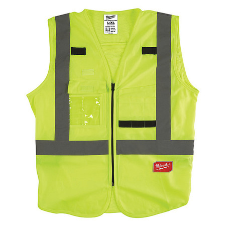 Milwaukee Tool Class 2 High Visibility Yellow Safety Vest - 2XL/3XL (CSA) 48-73-5063
