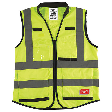 MILWAUKEE TOOL Class 2 High Visibility Yellow Performance Safety Vest - L/XL 48-73-5042