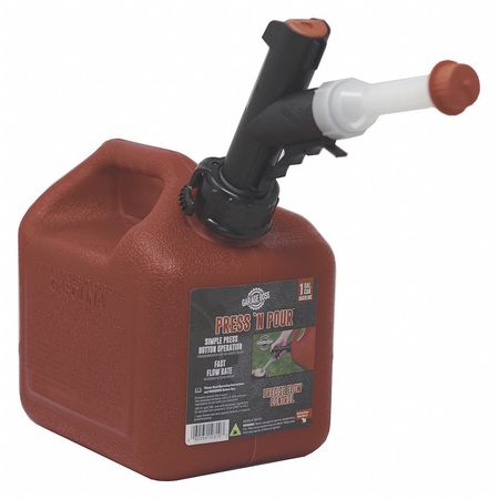 Garageboss 1 gal Red Plastic Gas Can Gasoline GB310