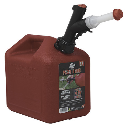 Garageboss 2 gal Red Plastic Gas Can Gasoline GB320