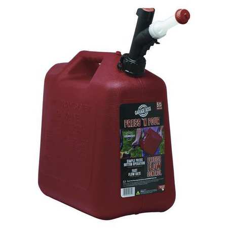 Garageboss 5 gal Red Plastic Gas Can Gasoline GB351
