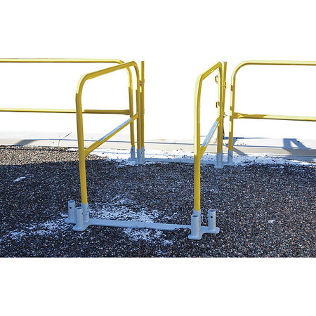 GARLOCK SAFETY SYSTEMS Guardrail, Yellow, Overall 3-1/2 ft. H 449-001-001