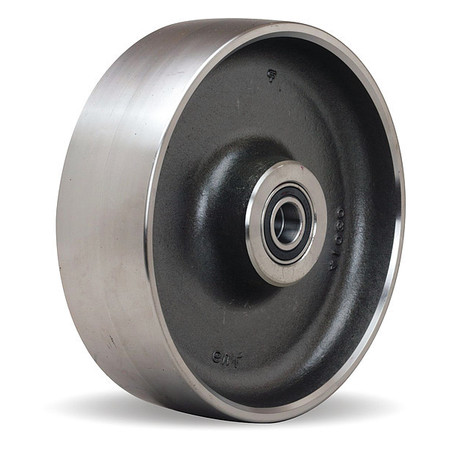 ZORO SELECT Caster Wheel, Wheel 12" dia., Ball Bearing W-1240-HFSB-1-1/4