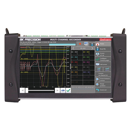 B&K PRECISION Paperless Recorder, 20 to 200 Channl, LCD DAS220-BAT