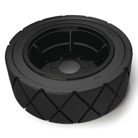 Tennant Tire Assembly, 6 in L, Blk 1059343