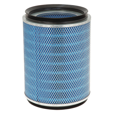 Tennant Cylinder Dust Filter, 13 1/4in L, Blk/Blue 1045900