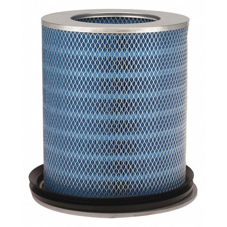 Tennant Cylinder Dust Filter, 13 1/4in L, Blk/Blue 9008919