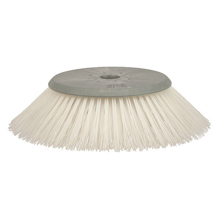 TENNANT Rotary Brush, 26 in Dia, White 1041102