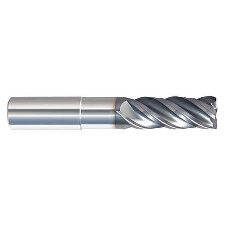 ZORO SELECT Cor Rad End Mill, 3/8", Carb, 0" rad 294-004051