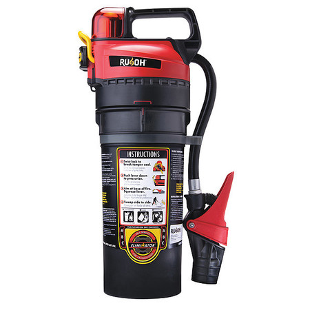 RUSOH Reloadable Fire Extinguisher, 3A:40B:C, Dry Chemical, 6 lb 0930001