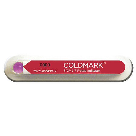 COLDMARK Temperature Indicator Label, Freeze, PK100 CM 5/41