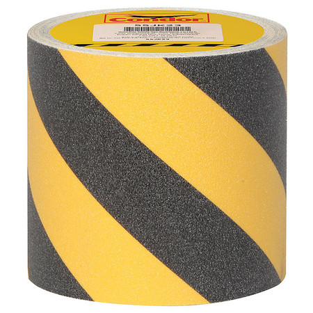 Condor AntiSlip Tape, 60 ftLx6 inW, BLK/YLW, PK2 GRAN15294