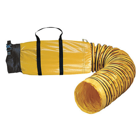 ALLEGRO INDUSTRIES Ventilation Duct, Black/Yellow, 15 ft L 9550-15SB