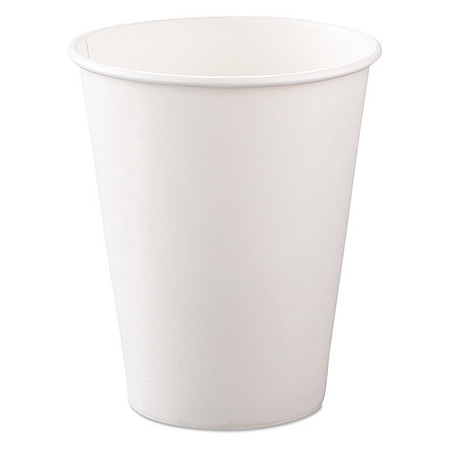 DART Hot Cups, White, Paper, 8 oz., PK1000 SCC378W2050