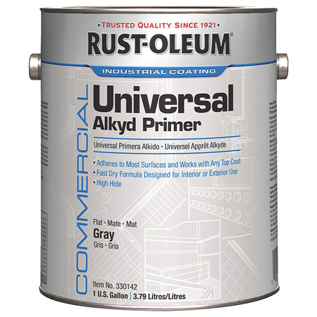 RUST-OLEUM Alkyd Primer, Gray, 1 gal. 330142