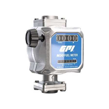 Gpi Mechanical Flowmeter, 1" Connection M30-G8N