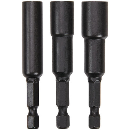 Irwin Nutsetter Set, Steel, Impact Rated, PK3 IWAF343-3