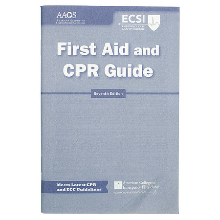 ZOLL First Aid/CPR Guide, Instructional Type 8911-000420-01