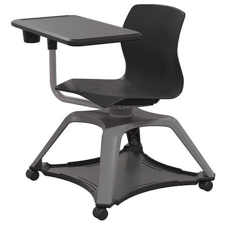 MOORECO Student Desk, Seed Series, Black Chair SG.SD.TB.18.TN.6BK.HC