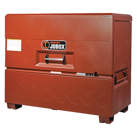 CRESCENT JOBOX Piano-Style Jobsite Box, Brown, 48.9 cu ft, 60" W x 31" D x 51" H 2-682990-01