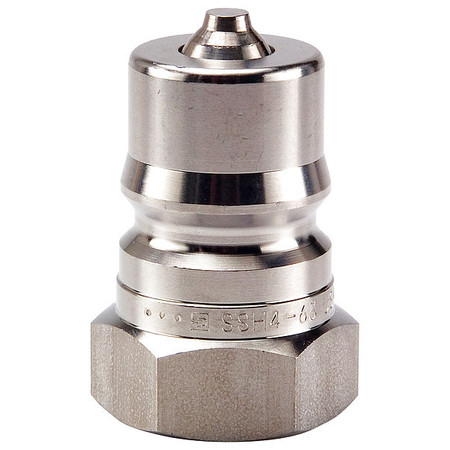 PARKER Quick Connect, Plug, 1/4", 1/4"-18 SH2-63Y