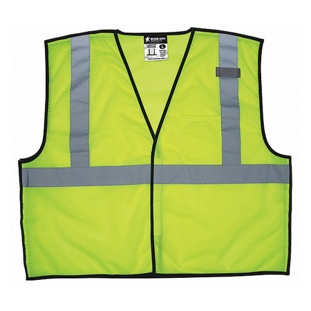 MCR SAFETY High Visibility Vest, 3XL Size, Unisex VBCL2MLX3