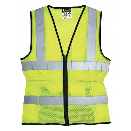 MCR SAFETY High Visibility Vest, XL Size, Women LVCL2MLXL