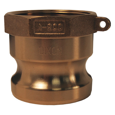 DIXON Cam and Groove Adapter, 5", Forged Brass G500-A-BR