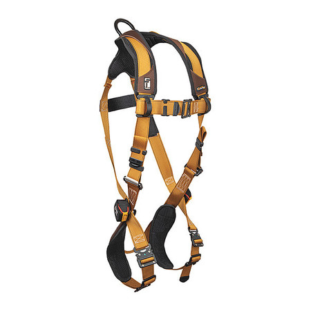 Falltech Full Body Harness, XL, Polyester 7082BXL