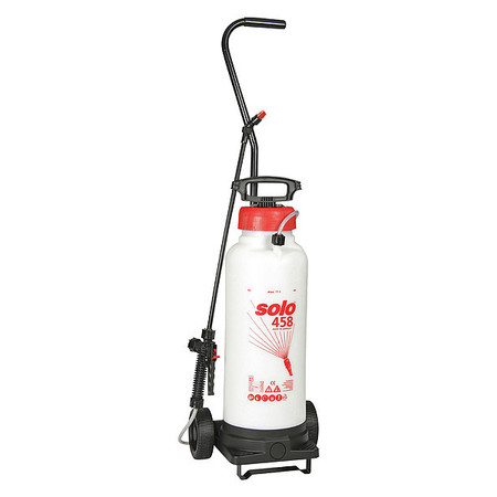 Solo 3 gal. Handheld Sprayer, HDPE Tank, Cone, Fan, Jet Spray Pattern, 6 ft Hose Length 458-Rollabout