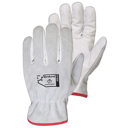 ENDURA Gloves, White, L Glove Size, PK12 378SBL