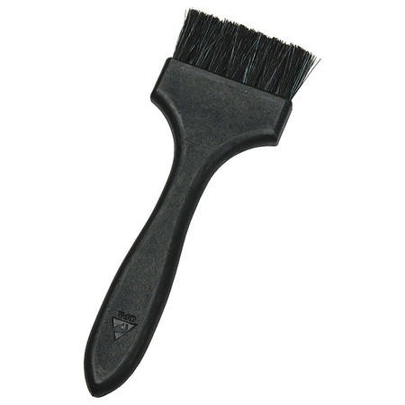 MENDA ESD Conductive Brush, Stiff, 3/4 in L Brush, Black, Polypropylene, 6 1/4 in L Overall 35693