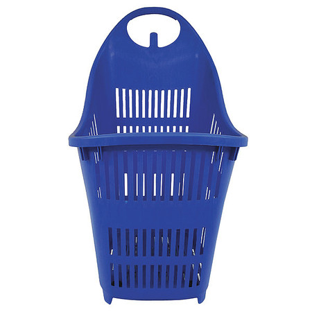 Shopping Basket Rolling Hand Basket, PP, Blue, 35 1/4 in 114915AZU0