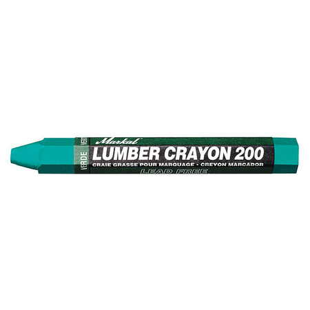 MARKAL Lumber Crayon, Greens Color Family, PK12 80356G