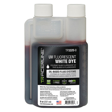 TRACERLINE UV Leak Detection Dye, 8 oz. Size TP3320-8