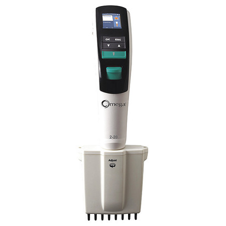ARGOS TECHNOLOGIES Electronic Pipette, 8-Channel, 2 to 20uL 24501-31