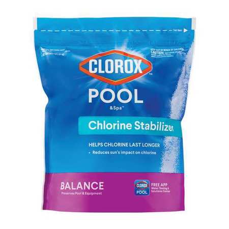 Clorox Chlorine Stabilizer, Granular, 4 lb. Size 12004CLX