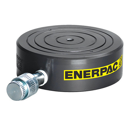 ENERPAC CULP50, 61.8 ton Capacity, 0.24 in Stroke, Ultra Flat Hydraulic Cylinder with Stop-Ring CULP50