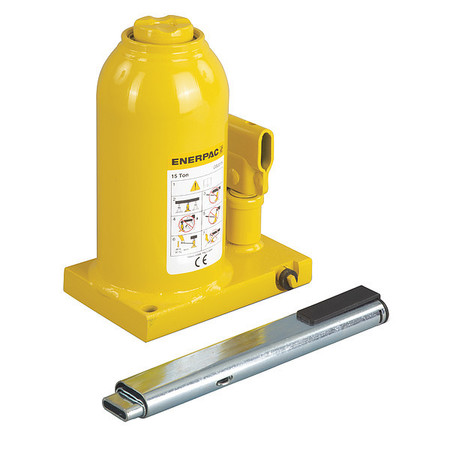 ENERPAC GBJ015A, 17 Ton, 5.91 in Stroke, Hydraulic Industrial Bottle Jack GBJ015A