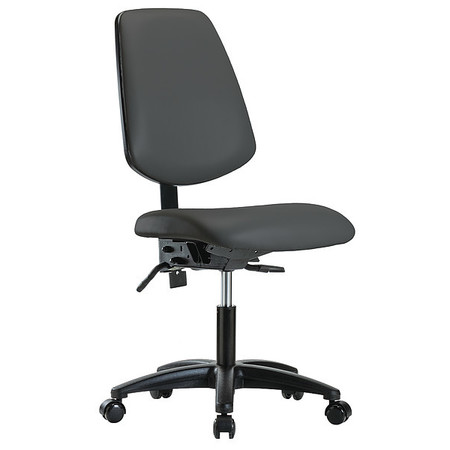 INSTOCK Cleanroom Task Chair, 300 lb. Cap., Vinyl GRVDHCH-MB-RG-RC-8605