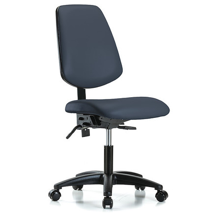 INSTOCK Cleanroom Task Chair, 300 lb. Cap., Vinyl GRVDHCH-MB-RG-RC-8582