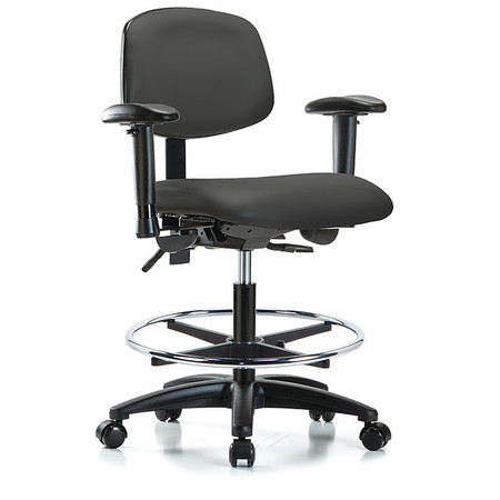 INSTOCK Cleanroom Task Chair, 300 lb. Cap., Vinyl GRVMBCH-RG-CF-RC-8605A1