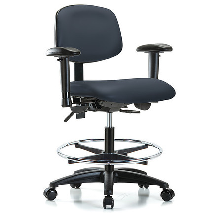 INSTOCK Cleanroom Task Chair, 300 lb. Cap., Vinyl GRVMBCH-RG-CF-RC-8582A1