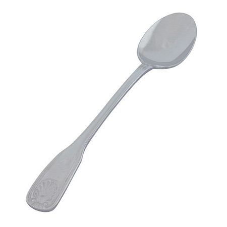CRESTWARE Ice Tea Spoon, 7 3/4 in L, Silver, PK36 SHL212