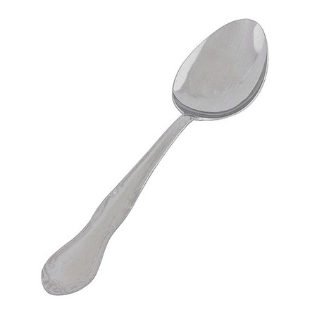 CRESTWARE Dessert Spoon, 7 in L, Silver, PK36 BEL708
