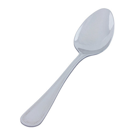 CRESTWARE Dessert Spoon, 7 1/4 in L, Silver, PK12 PER108