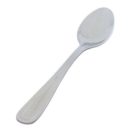 CRESTWARE Demitasse Spoon, 4 7/8 in L, Silver, PK12 SIM825