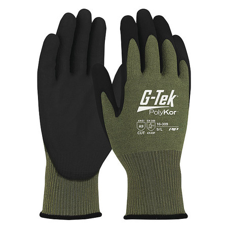 PIP Cut-Resistant Gloves, L, 9" L, PR, PK12 16-399/L